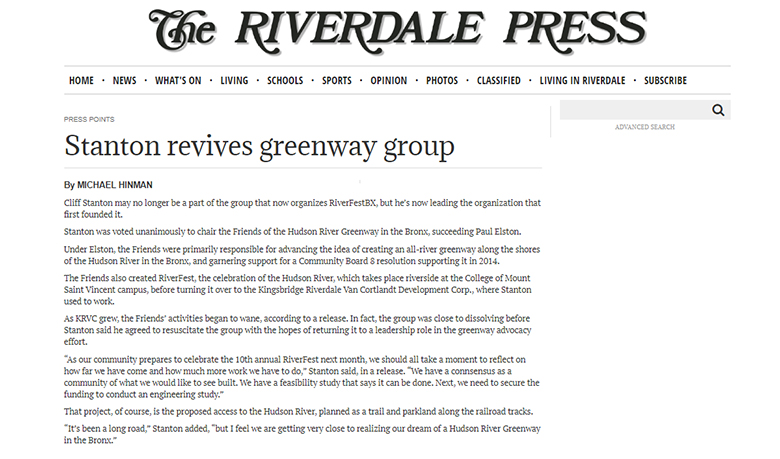 Stanton Revives Greenway Group